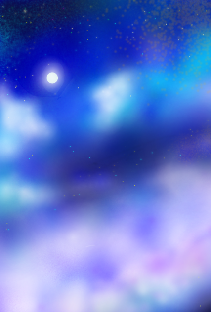 背景イラスト満月