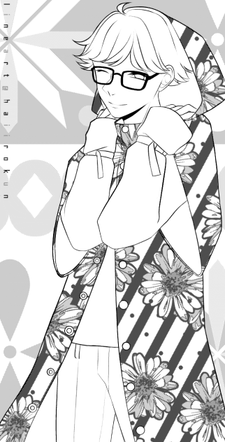 オリキャラ１８（塗り絵）