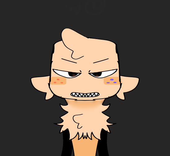 Angry at you.