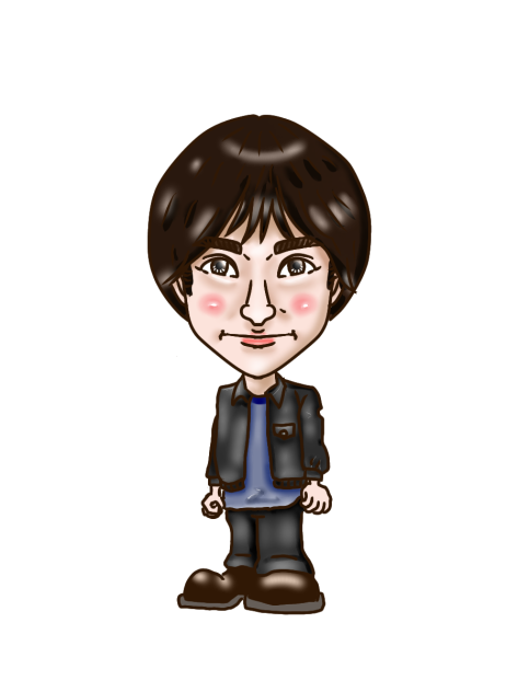 似顔絵　スピッツ　草野マサムネ