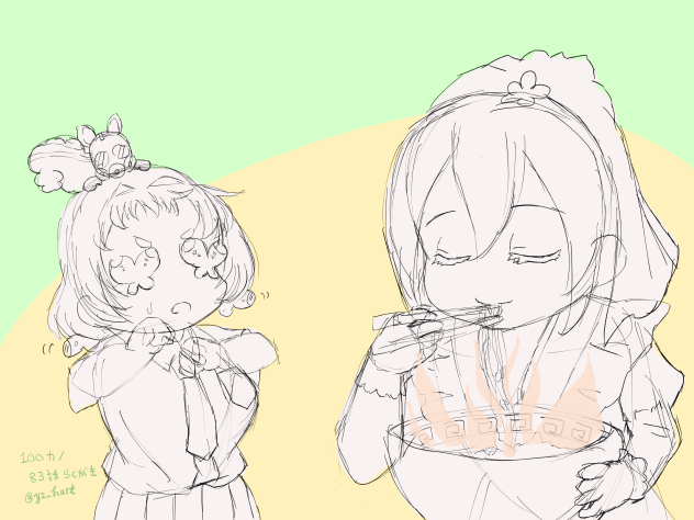 100カノ83話らくがき