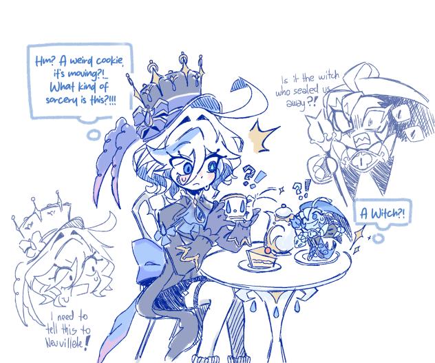 Furina & Shadow Milk Cookie ibisPaint