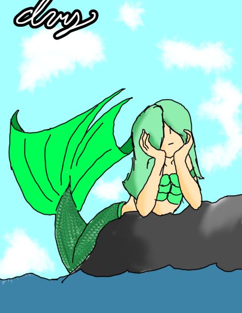 Green mermaid
