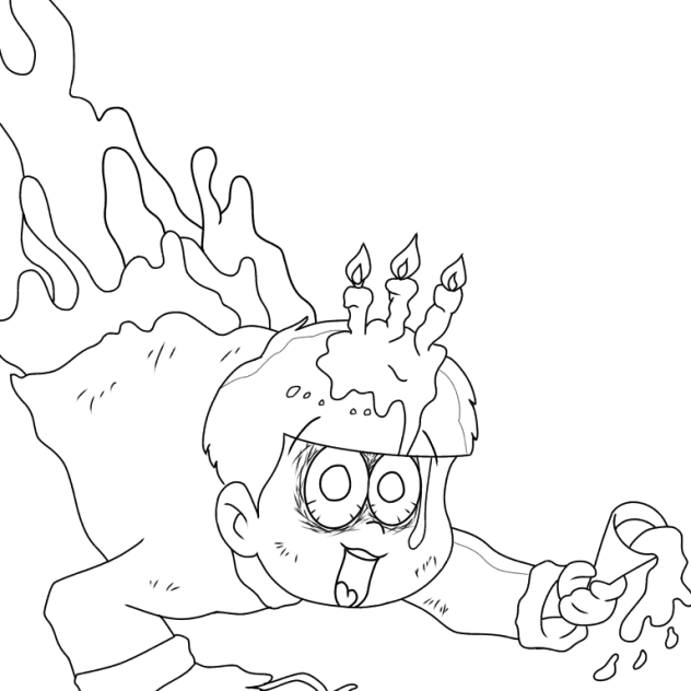 【線画】ゾンビトド松