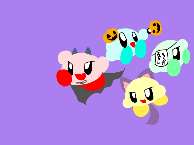 2020年のときのハロウィンのカービィ達こんなんだったなぁ