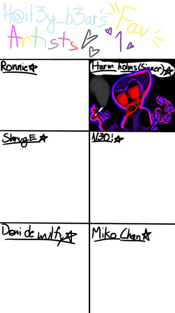 H@il3y_b3ars favorite artists