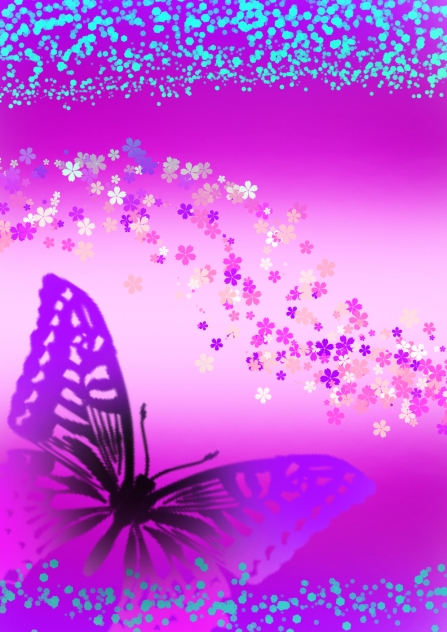 【鬼滅の刃】胡蝶さん風フリー背景