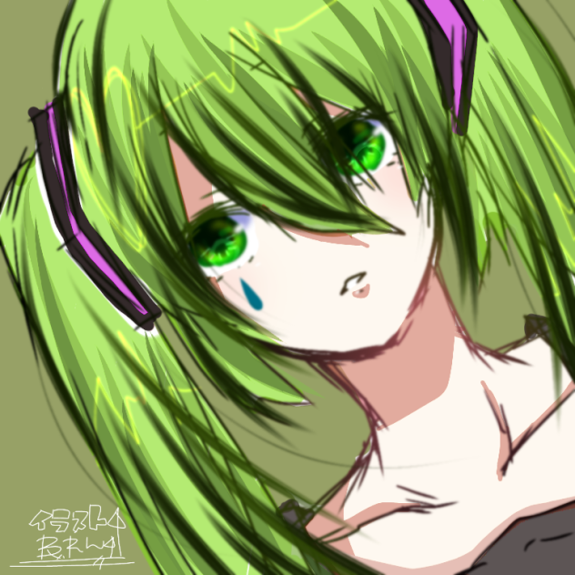初音ミク_自分絵