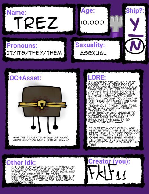 An old ahh treasure chest that can off u