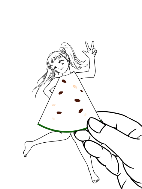無題232スイカドレス　線画