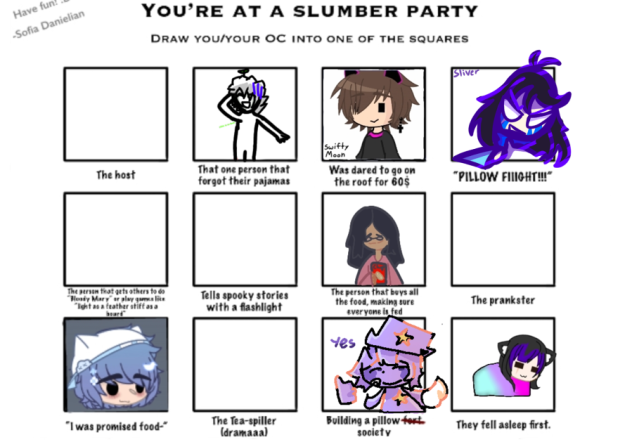 Slumber party collab @NarminSakr