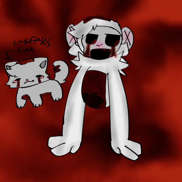 Waffles (scary baboon “white”)