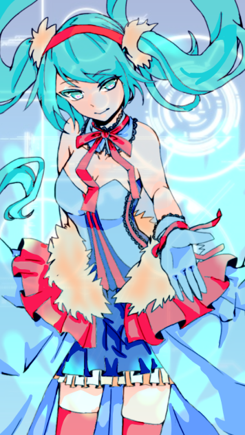 ミクさん塗った