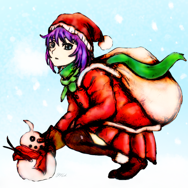 サンタ風ガハラさん　厚塗り