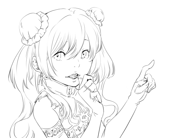 こっちで合ってる？よね？(線画)