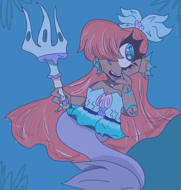 Mermaid finished piece