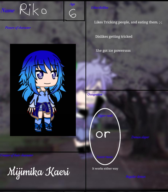 CS for If I was in demon slayer comic