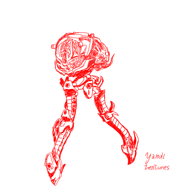 Indra from War Robots Sketch (No Guns)