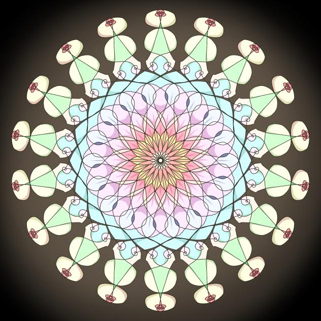 A random kaleidoscope drawing i did