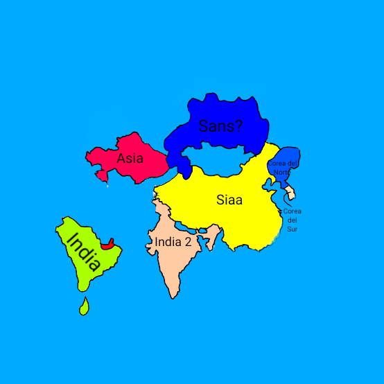 Asia según una IA