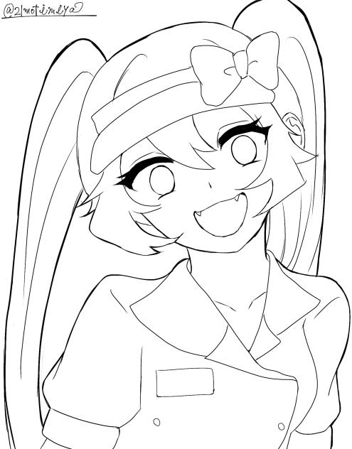 初音ミク線画