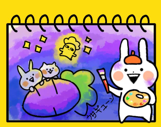 This bunny draws better me🥲