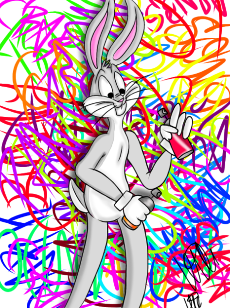 Bugs Bunny graffiti
