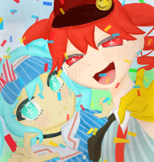 Miku and Teto (Redraw)