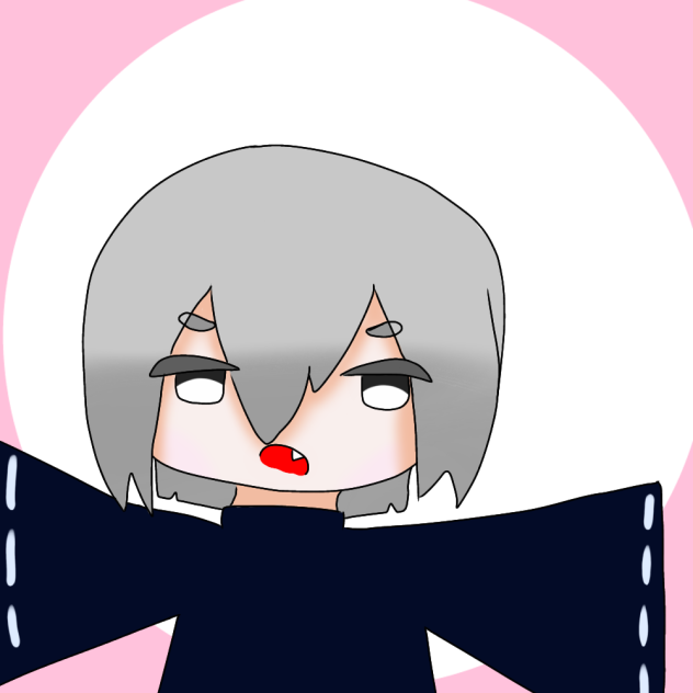 グレー髪の人