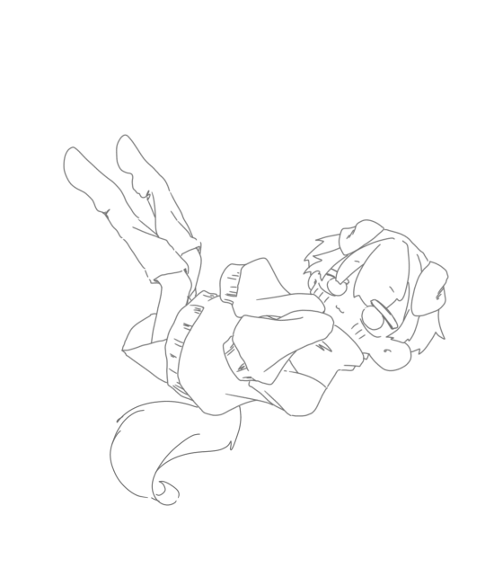 うちの子　線画