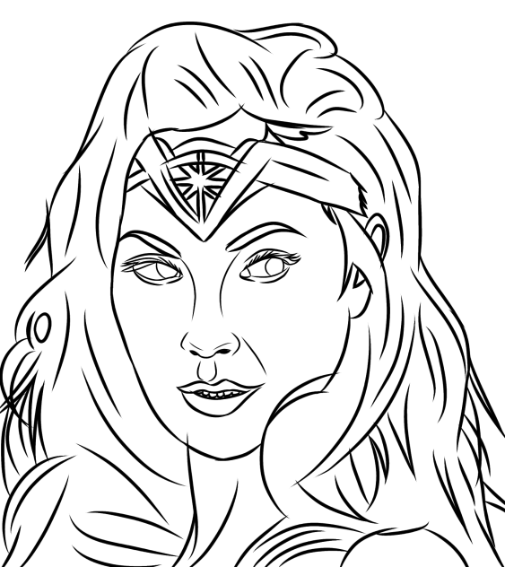 Wonder woman how to trace ibisPaint