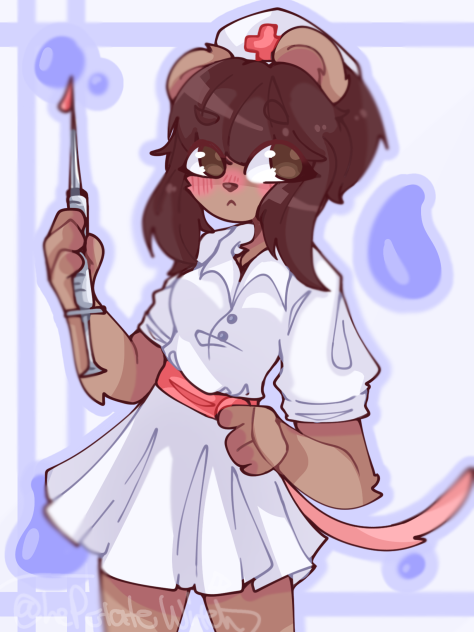 My mouse gorl furry OC xD