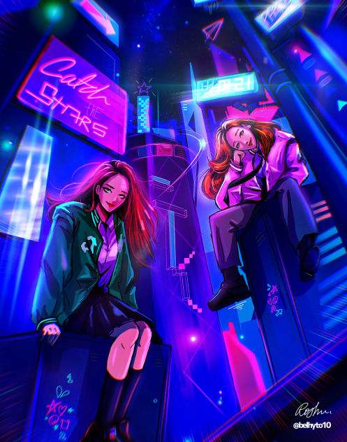 Woo!ah! Wooyeon and Sora Fanart