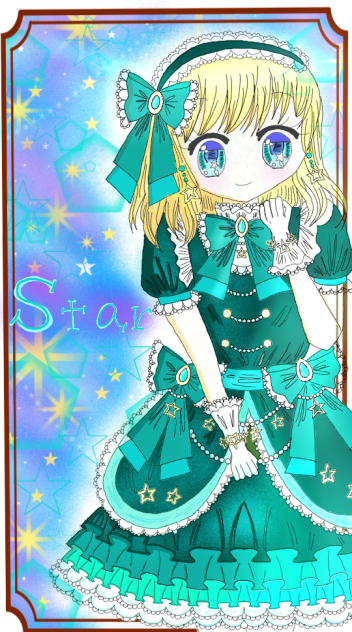 タロットカード　Star(星)　