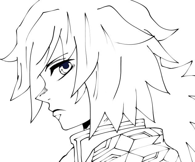 ✨線画✨冨岡義勇✨(需要あるかな？)