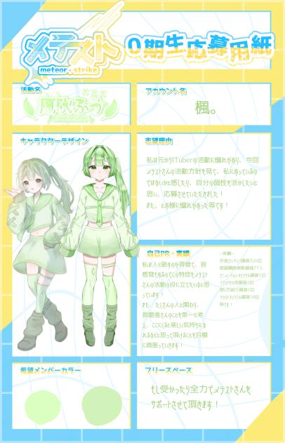 メテスト応募‼️