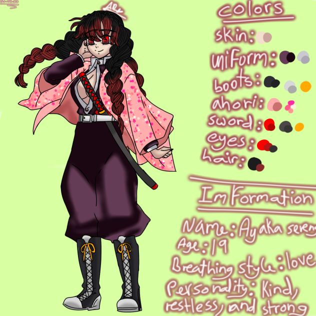 My Best friend if she was a demon slayer