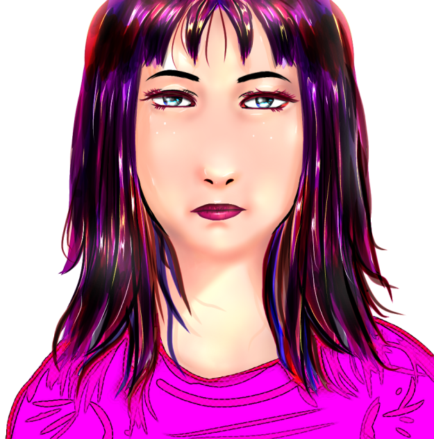 The face of girl