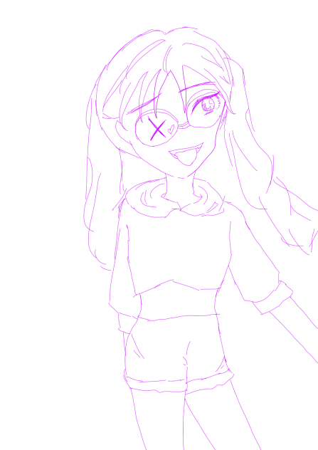 適当に線画作ってみた！