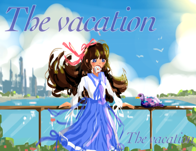 The girl’s vacation