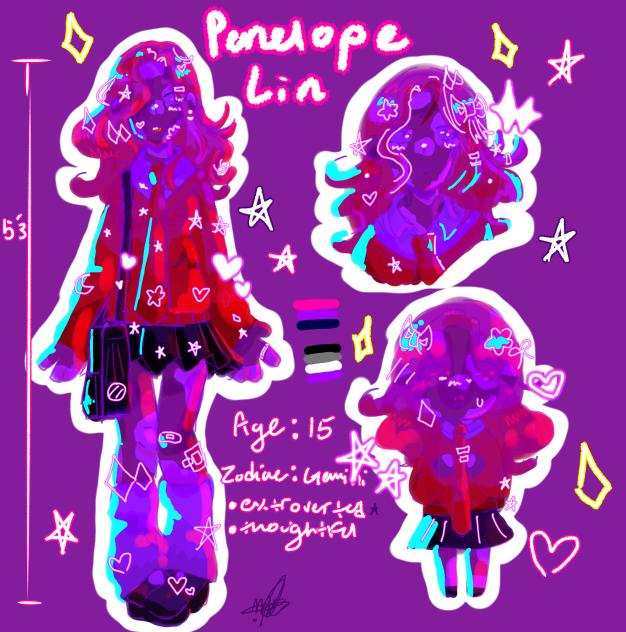 PENELOPE CHARACTER SHEEEEEET - ibisPaint