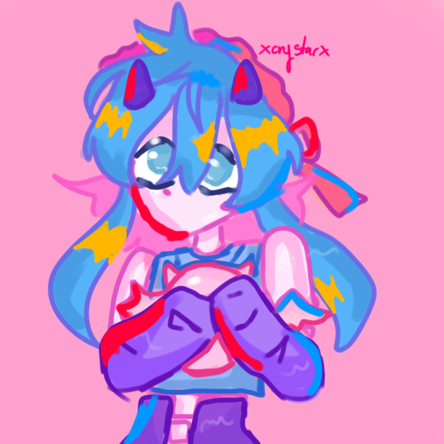Yust a silly draw of cry and clouds
