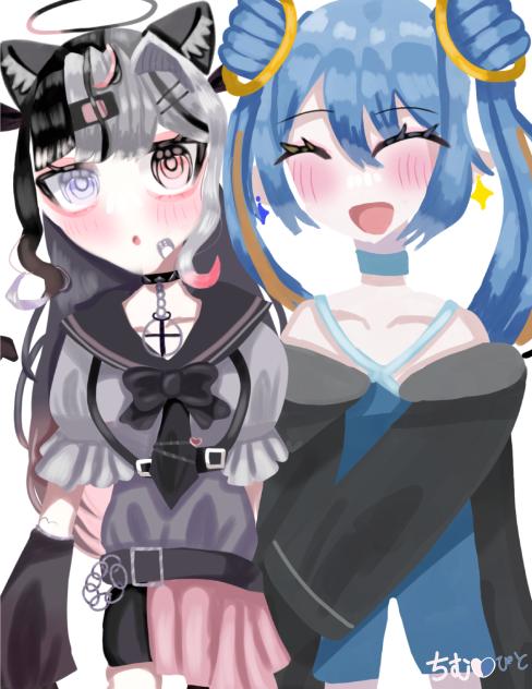 🩷&💙