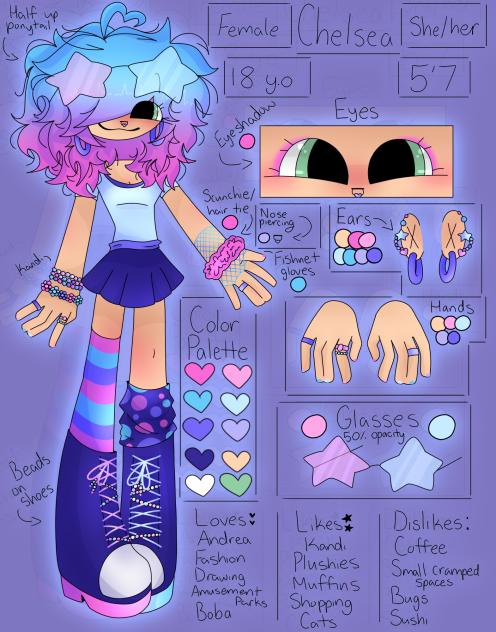 💜💙🩵🩷 Chelsea { New Oc } 🩷🩵💙💜