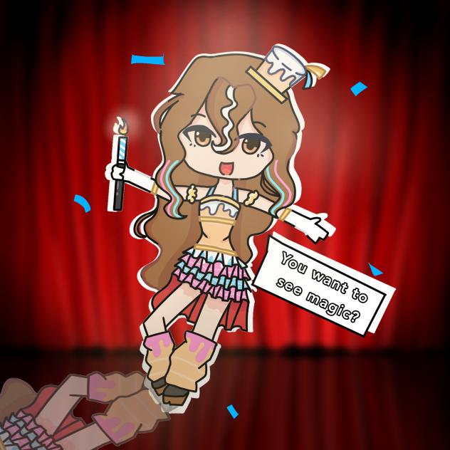 Magic cake girl
