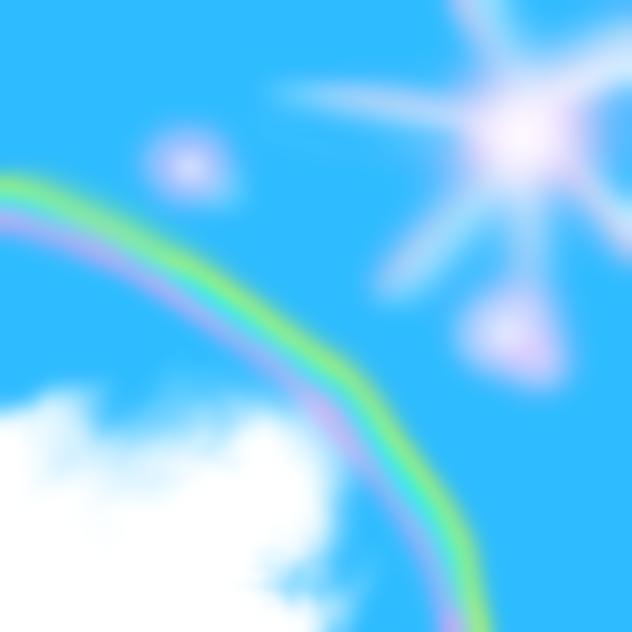 太陽と虹