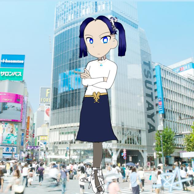 Aoi in modern clothed
