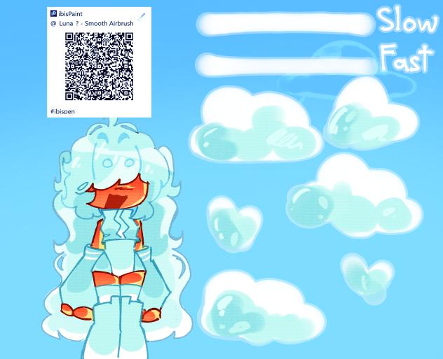 🩵- Cloud Brush -💙 - Soft Rendering -🤍