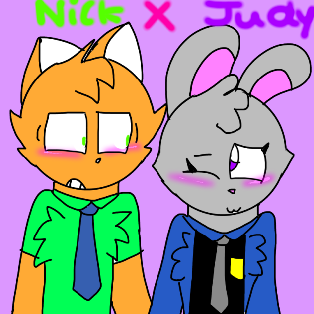 Zootopia Nick X Judy Speedpaint