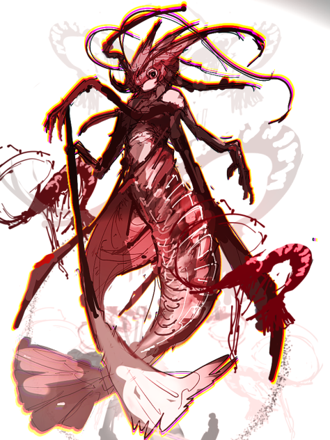 キャラデザ　エビ